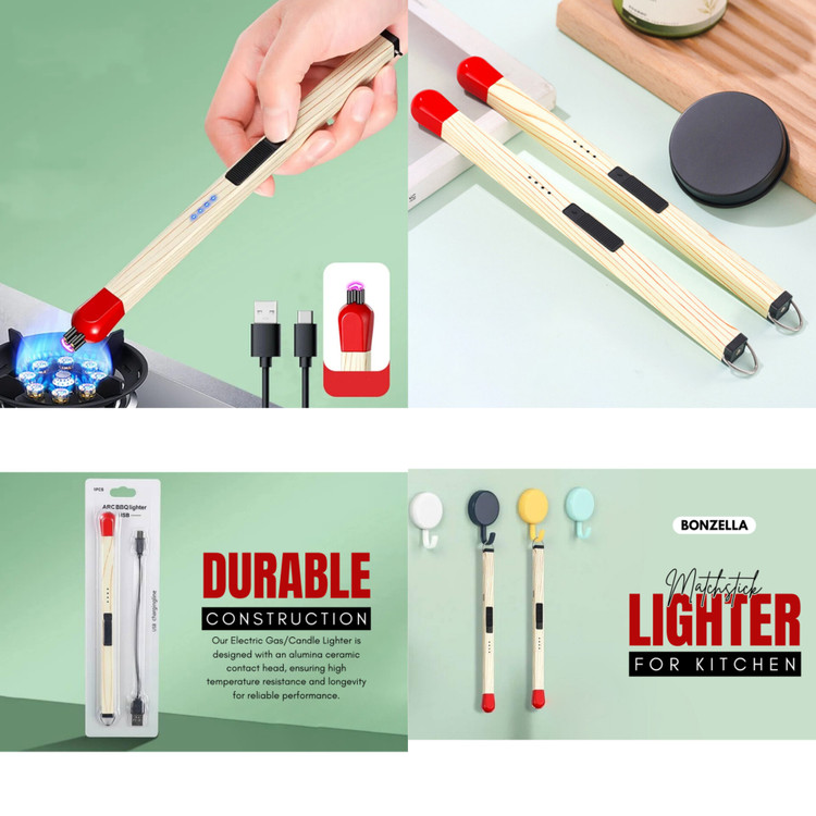 فندک طرح کبریت برقی|ARC BBQ match Lighter فرنازشاپ